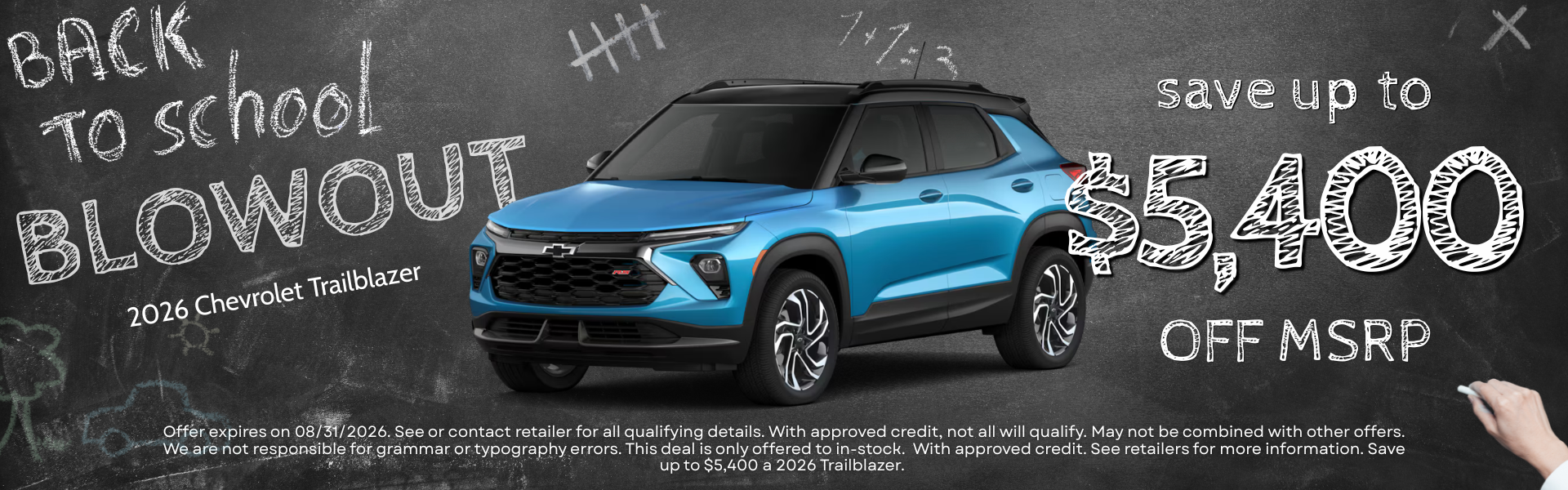 save up to $5,400 off MSRP